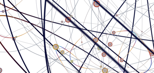 A cosmic web of interconnectedness where galaxies dance and energy flows