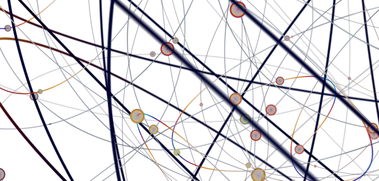 A cosmic web of interconnectedness where galaxies dance and energy flows
