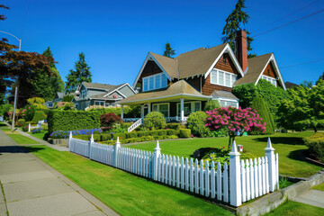 House White Picket Fence