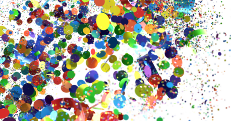 A burst of colorful confetti celebrating life s joyous moments