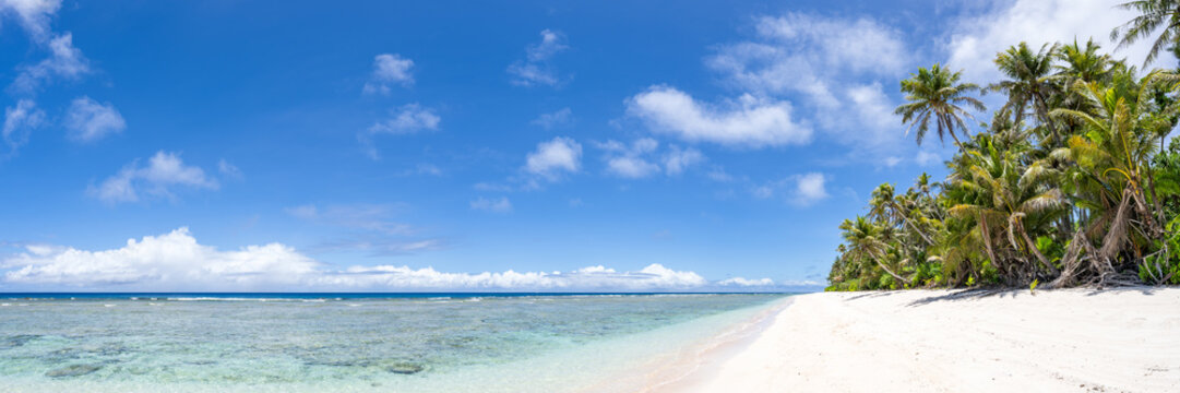 Tropical beach panorama, Guam, Ritidian Point, US Territory