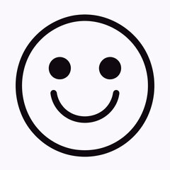 Free vector black line facial expression icon symbol message