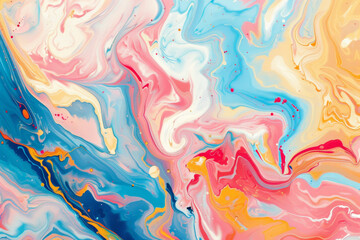 Abstract background with a colorful marble pattern in the style of liquid paint vector illustration