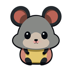 Obraz premium cute mouse standing - full body