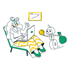 Woman appreciated help of digital assistant