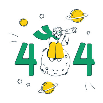 Man sits on planet looking for way out