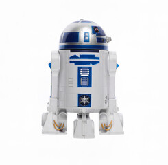 Naklejka premium Kazakhstan, Almaty, 07/21/2024: star wars space robot isolated on white background