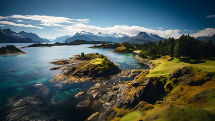Cordillera del Paine - Landscape Wallpaper, Nature Background, Aerial Photography, Drone Views