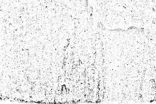Textura grunge branca e preta. Esbo&ccedil;o abstrato para criar efeitos. Sujeira vintage, com efeito de desgaste para sobreposi&ccedil;&atilde;o. Design para fundos monocrom&aacute;tico. Poeira em forma de rabiscos.