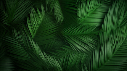Abstract background of large green leaves. Wallpaper