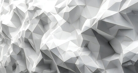 Obraz premium Low Poly White Background Texture
