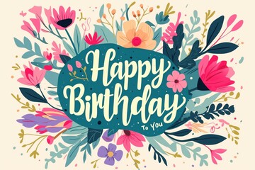 Obraz premium Free happy birthday wishes post message card celebration