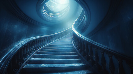 Luxurious Spiral Staircase Animation