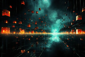 Obraz premium Enigmatic Abstract Grunge Aesthetics on Concrete