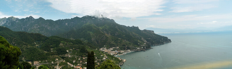 Fototapeta premium Fantastic panorama view of the Amalfi coast. Ravello, Italy