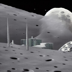 City on the moon