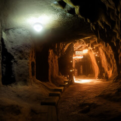 tunnel in the cave