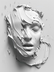 A three dimensional face