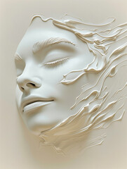 A three dimensional face