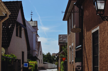 Low angle view of buildings against sky