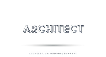 Elegant Vector Alphabet Letters Font - Classic Modern Serif Lettering for Minimal Fashion
