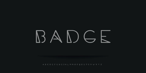 Elegant Vector Alphabet Letters Font - Classic Modern Serif Lettering for Minimal Fashion
