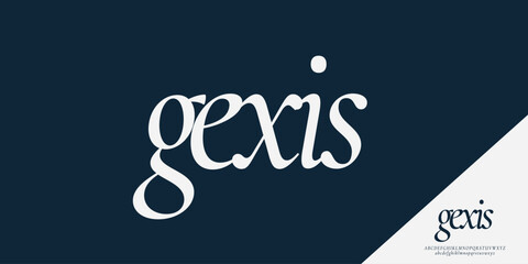 Elegant Vector Alphabet Letters Font - Classic Modern Serif Lettering for Minimal Fashion
