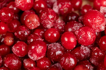 sweet and sour quick-frozen cranberry harvest