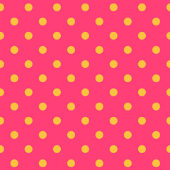 Polka Dot pattern, seamless texture pink background