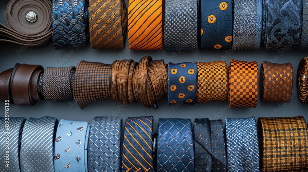 Sticker Collection of Colorful Ties