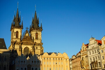 Fototapeta premium Prague, the capital of the Czech Republic, is a rustic Eastern European city on the banks of the Vltava River