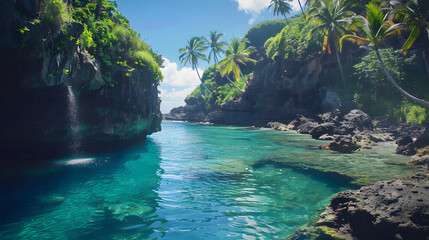 tropical paradise island