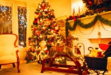 Festive Decorations At Christmas Time