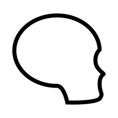 silhouette of a skull