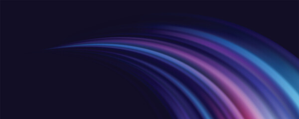 Modern abstract high speed movement. Colourful dynamic motion on blue background. Movement sport pattern for banner or poster design background concept.