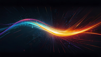 abstract illustration of a shock wave