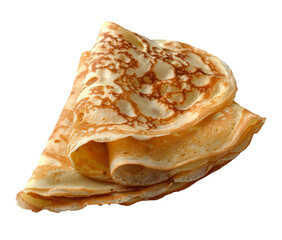 French crepe isolated on transparent background