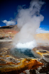 The Tagejia Grand Geyser/Fountain in Tibet