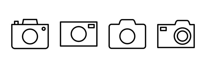 Camera Icon vector isolated on white background. Camera symbol. Camera vector icon