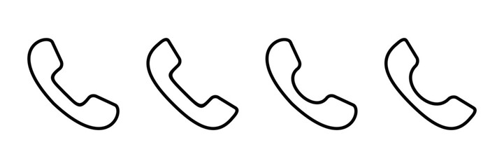 Call icon vector isolated on white background. Phone icon vector. mobile phone. telephone icon