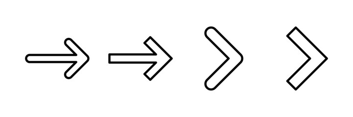 Arrow icon vector isolated on white background. Arrow symbol. Arrow vector icon