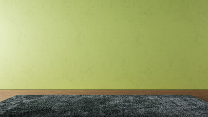 Large luxury modern bright interiors Living room mockup illustration 3D rendering image