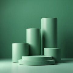 podium for product showcase Beautiful elegant copy space presentation