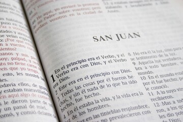 Book Of John In A Spanish Bible