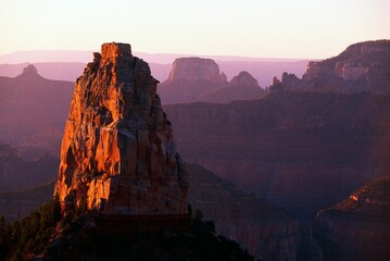 Sunrise At Mount Hayden, Grand Canyon National Park