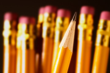 Closeup Of Sharp Pencil