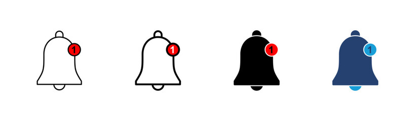 Bell Icon set. Notification icon for your web site design