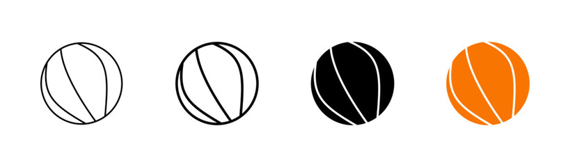 Basketball icon set. Basketball ball icon. Basketball logo vector icon