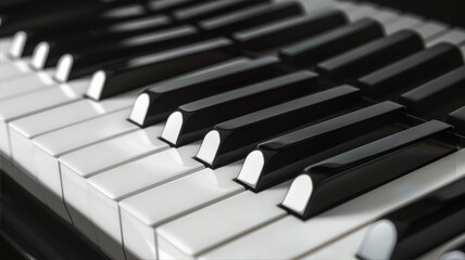 piano keys closeup