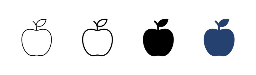 Apple icon set. Apple vector icon. apple symbols for your web design.
